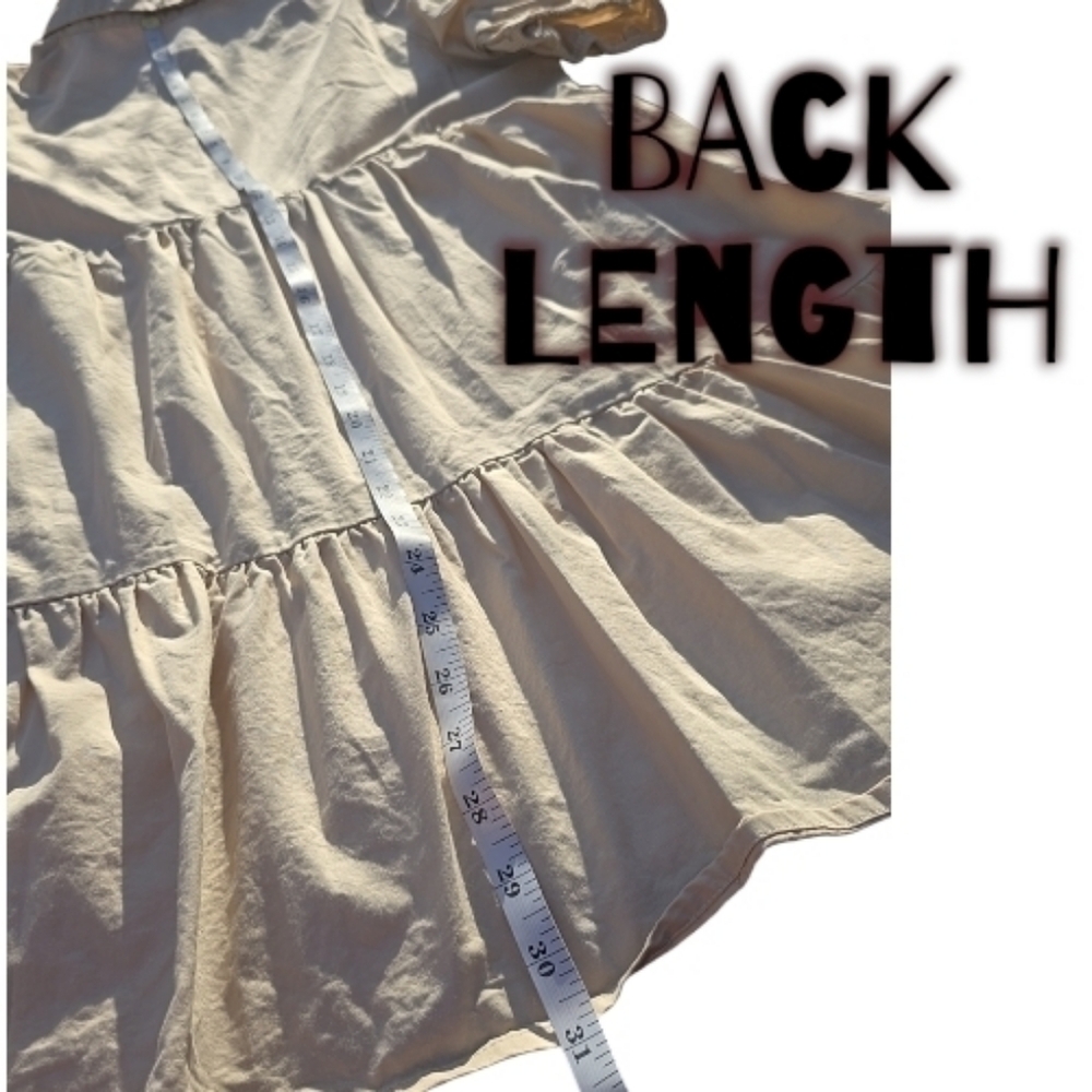 fab'rik Beige Mini Havana Dress Sz.Sml - Picture 9 of 9